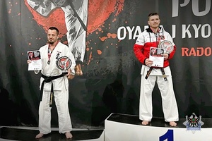 Wałbrzyski policjant zwycięża podczas Otwartych Mistrzostw Polski Oyama i Kyokushin Karate