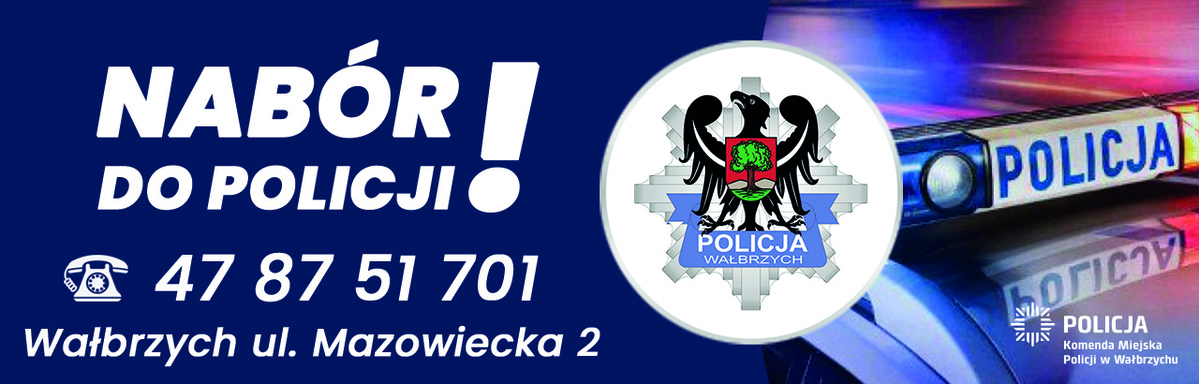Baner nabór do Policji.
