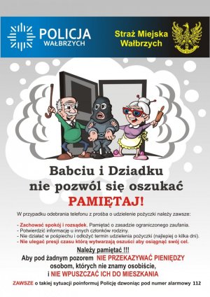Plakat bezpieczny senior