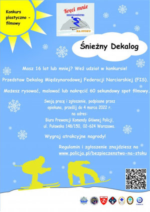 W Polsce kończą się już ferie zimowe, kończy się też policyjny konkurs „Śnieżny dekalog”