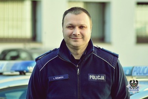 Na zdjęciu mł. asp. Leszek Szubicki.