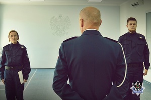 Na zdjęciu policjanci podczas poprzedniego ślubowania.