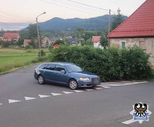 pojazd na skrzyżowaniu na którym doszło do wypadku