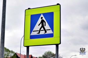 Znak przejście dla pieszych.