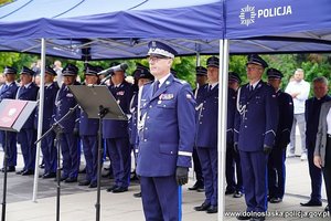 Przemawia  Komendant Wojewódzki Policji