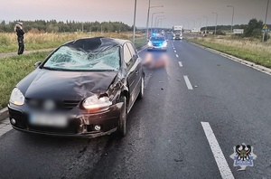 Na zdjęciu samochód biorący udział w zdarzeniu.