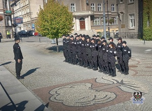 Na zdjęciu klasa mundurowa.