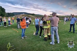 Na zdjęciu uczestnicy biesiady podczas udziały w konkursie.