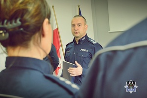 Na zdjęciu I Zastępca Komendanta Miejskiego Policji w Wałbrzychu