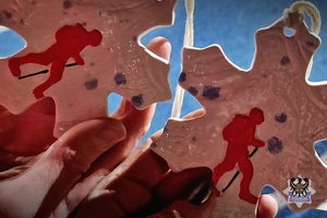 Na zdjęciu pamiątkowe medale.