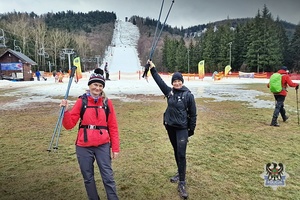 Na zdjęciu policjantki biorące udział w Mieroszowskiej Wyrypie.