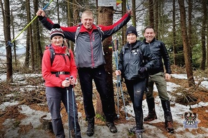 Na zdjęciu policjantki biorące udział w Mieroszowskiej Wyrypie.