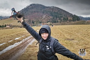 Na zdjęciu policjantki biorące udział w Mieroszowskiej Wyrypie.