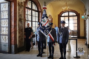 Na zdjęciu uczestnicy uroczystości Święta Policji.