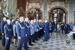 Na zdjęciu uczestnicy uroczystości Święta Policji.