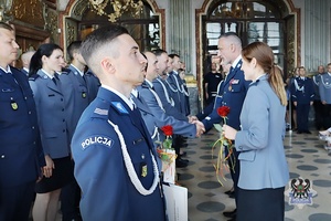 Na zdjęciu uczestnicy uroczystości Święta Policji.