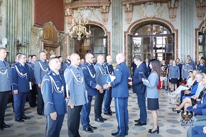 Na zdjęciu uczestnicy Święta Policji w Zamku Książ.