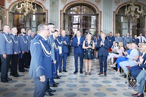 Na zdjęciu uczestnicy Święta Policji w Zamku Książ.