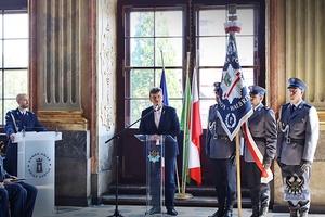 Na zdjęciu uczestnicy Święta Policji w Zamku Książ.