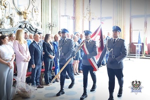 Na zdjęciu uczestnicy Święta Policji w Zamku Książ.