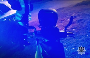 Na zdjęciu motorower