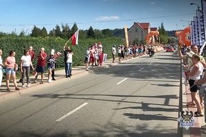 Na zdjęciu kolarze podczas wyścigu.
