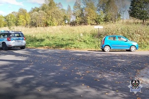 Na zdjęciu samochód biorący udział w wypadku.