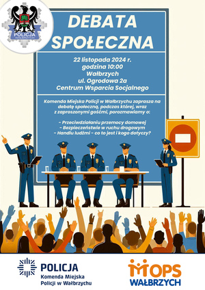 Plakat debata społeczna