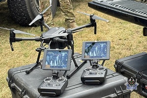 Na zdjęciu policyjny dron.