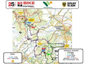 Mapa Bike Maratonu