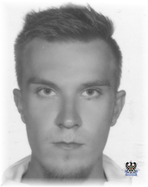 Na zdjęciu poszukiwany Łukasz Szymański.