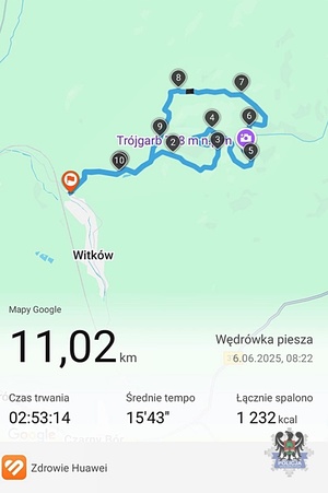 Na zdjęciu policjanci, którzy wzięli udział w działaniach Wiosna na sportowo.