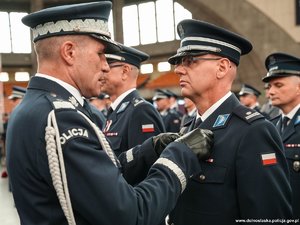 Na zdjęciu policjanci podczas uroczystości Święta Policji we Wrocławiu.