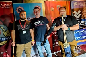 Na zdjęciu bilardowy zespół turniejowy.