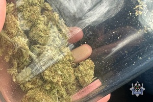 Na zdjęciu zabezpieczone narkotyki.