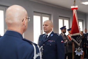 Na zdjęciu policjanci podczas uroczystości.