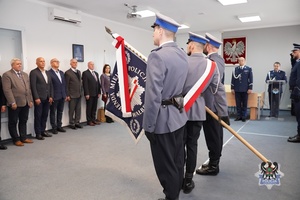Na zdjęciu policjanci podczas uroczystości.