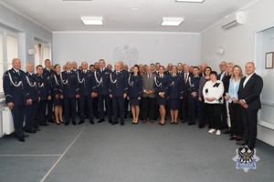 Na zdjęciu policjanci podczas uroczystości.