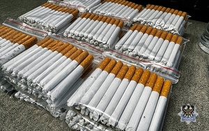 Na zdjęciu nielegalny tytoń.