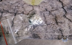 Na zdjęciu zabezpieczone narkotyki w postaci amfetaminy.