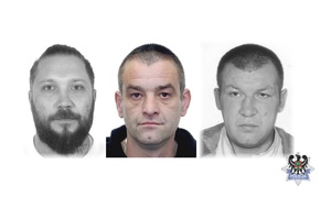 Na zdjęciu poszukiwani listami gończymi.