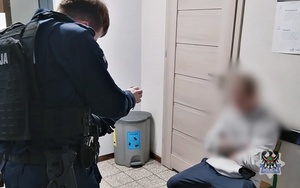 Na zdjęciu uszkodzony w wyniku kolizji drogowej pojazd.