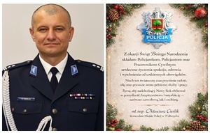 Świąteczne i noworoczne życzenia od Komendanta Miejskiego Policji w Wałbrzychu oraz zastępców