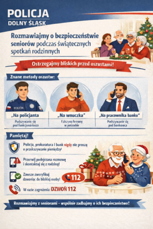 Rozmawiajmy o bezpieczeństwie seniorów podczas świątecznych spotkań rodzinnych