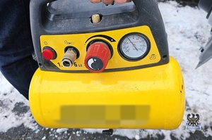 Na zdjęciu jedno z odzyskanych elektronarzędzi.