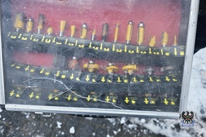 Na zdjęciu jedno z odzyskanych elektronarzędzi.