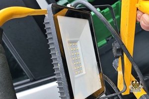 Na zdjęciu jedno z odzyskanych elektronarzędzi.