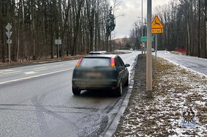Na zdjęciu samochód biorący udział w zdarzeniu.