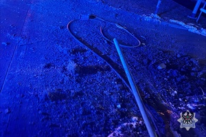 Na zdjęciu uszkodzony w wyniku kolizji drogowej autobus.