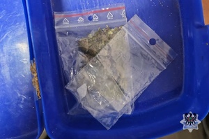 Na zdjęciu zabezpieczone narkotyki.